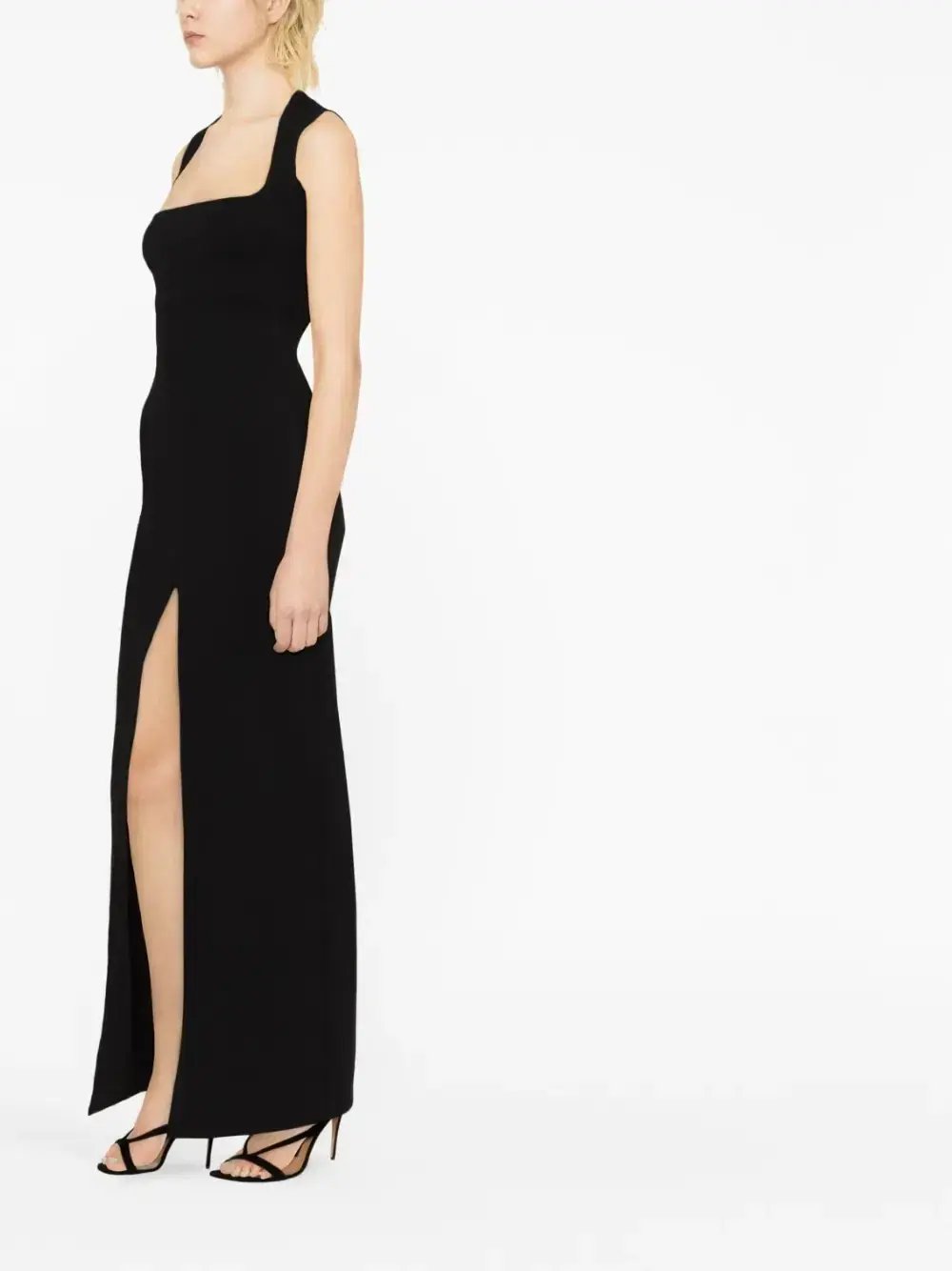 Solace London Sofia Maxi Dress in Black Size 10 photo 3