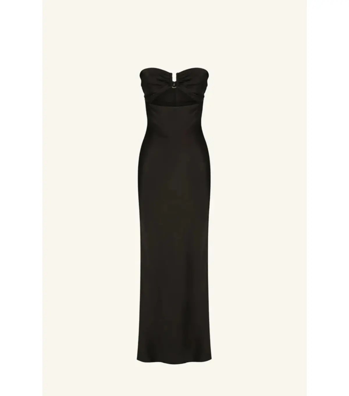 Shona Joy Camille Strapless Cut Out Midi Dress Black Size AU 8 photo 6