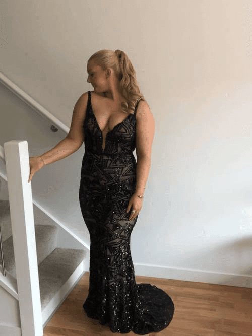 Zavana Bridal Beyonce Dress Black Size 12 photo 3