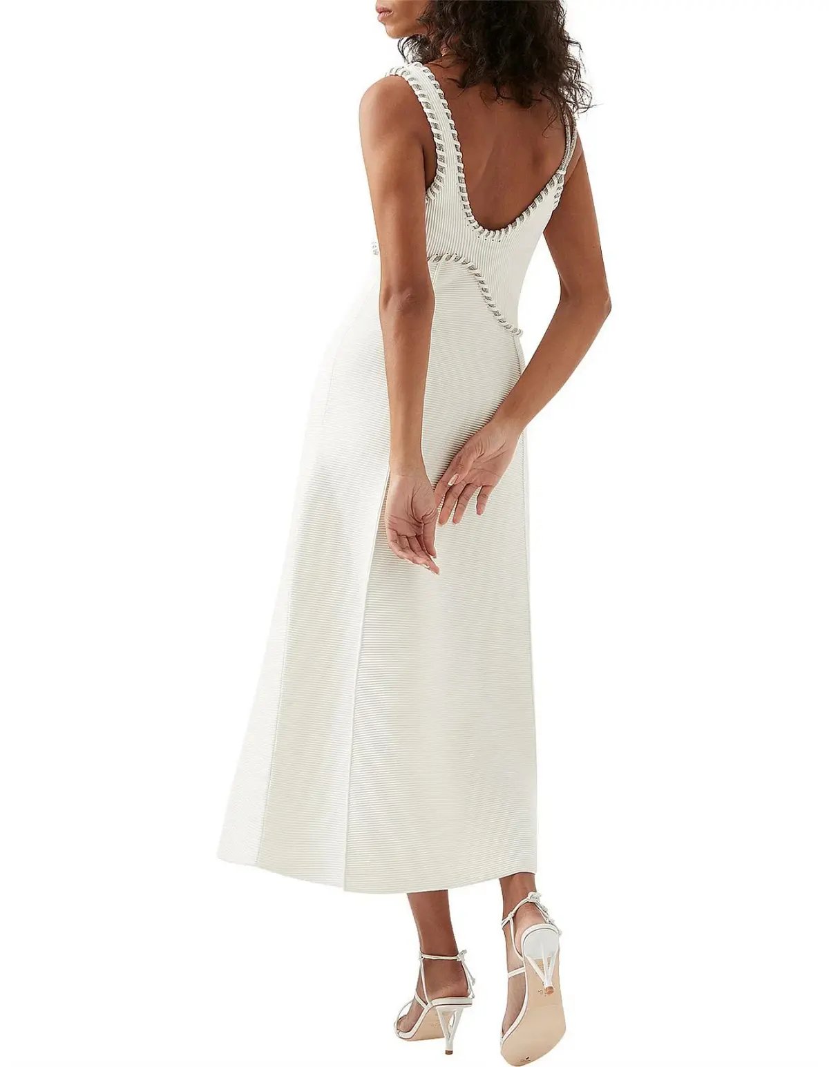 Aje Carve Abstract Knit Midi Dress photo 3