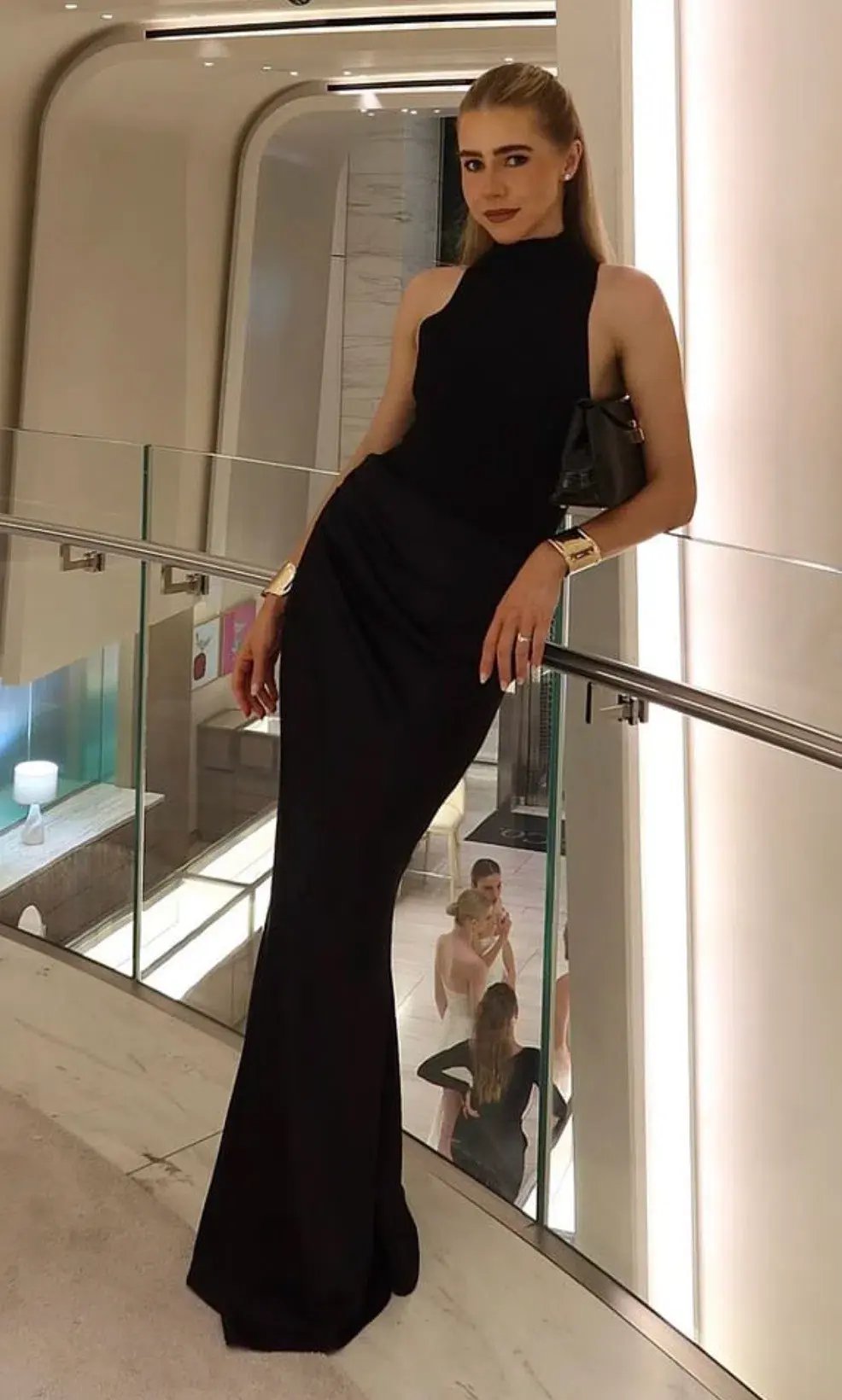 Henne Soraia Maxi Dress Black Size 10 photo 5