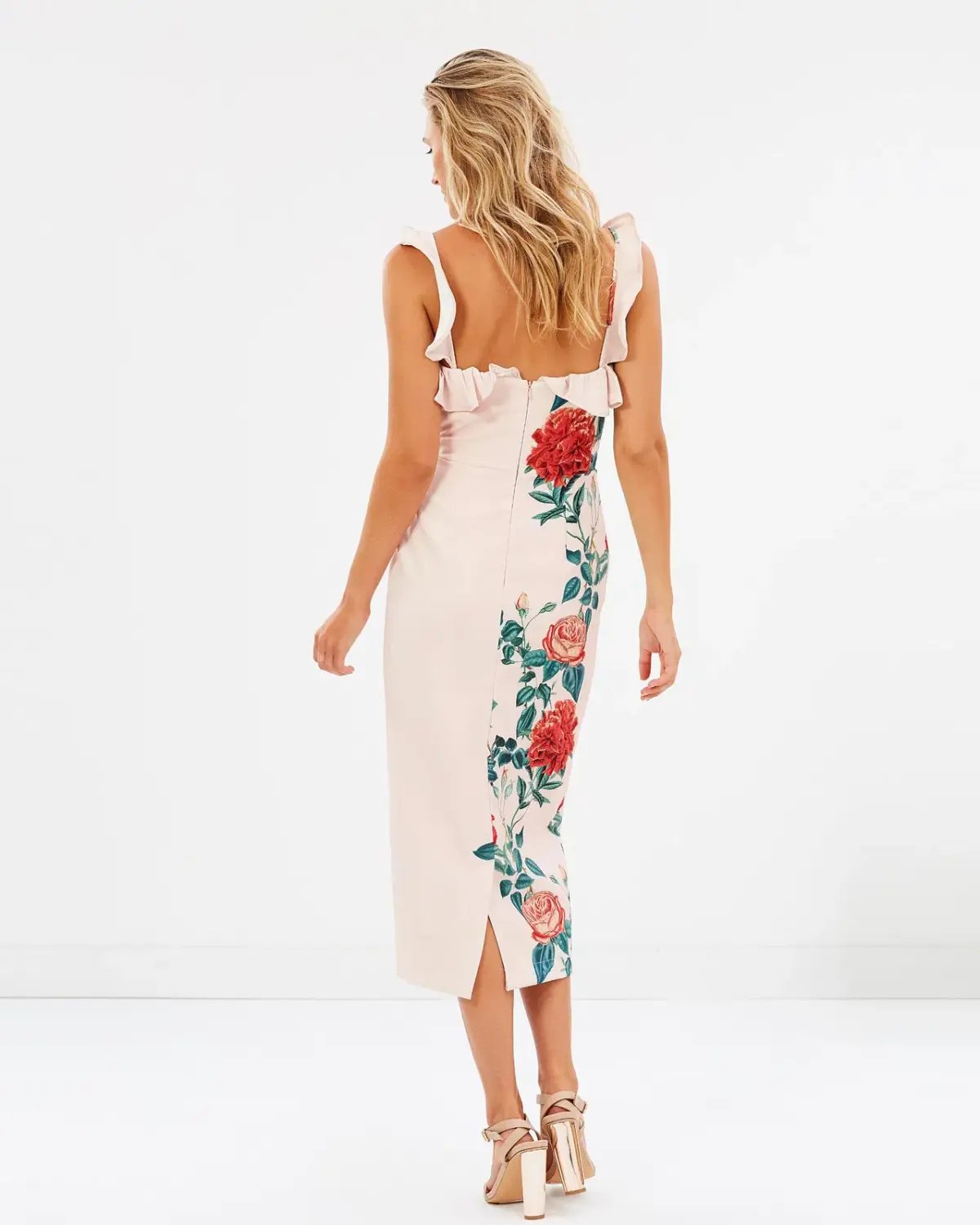 Pasduchas Ramone Midi Dress Floral Size 8 photo 5