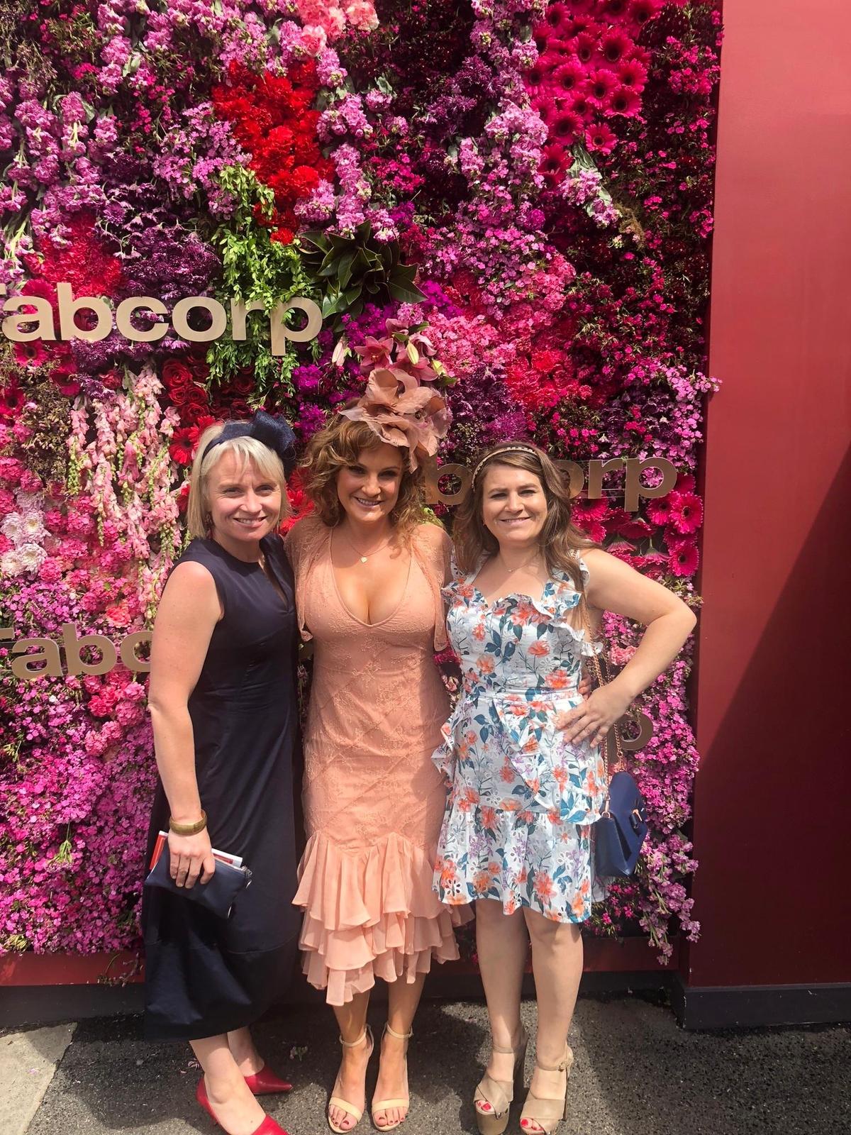 Stevie May peach lace midi dress photo 6