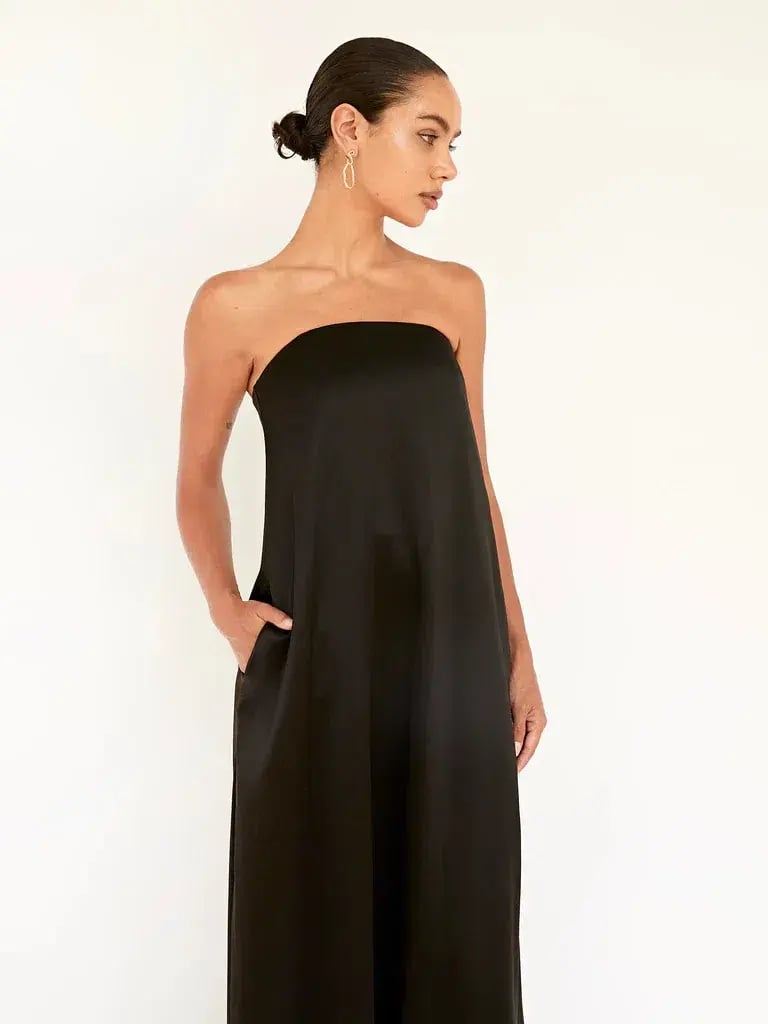 Anna Quan Delfina Maxi Dress Black Ink Size 8 photo 7