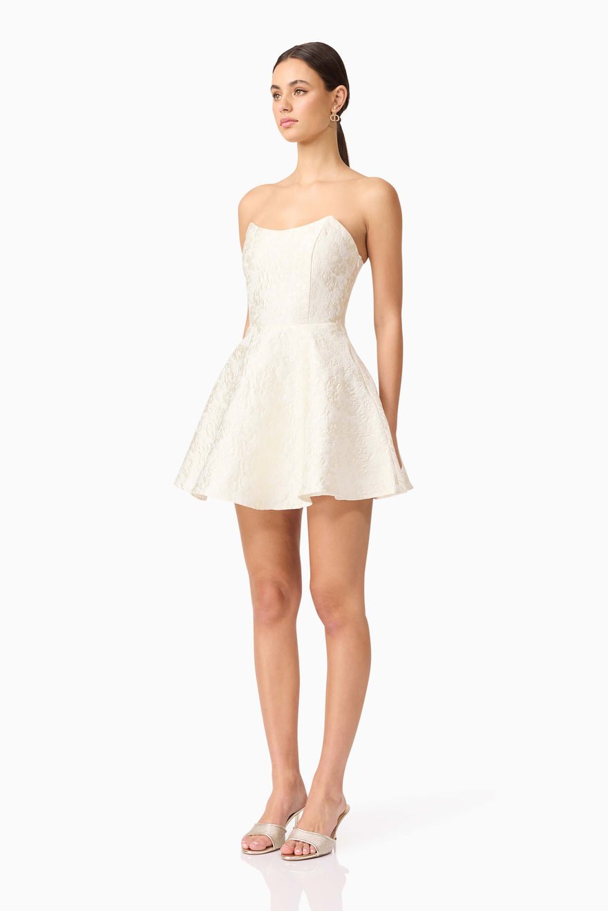 Elliatt Galadirel Strapless Mini Dress - Ivory photo 3