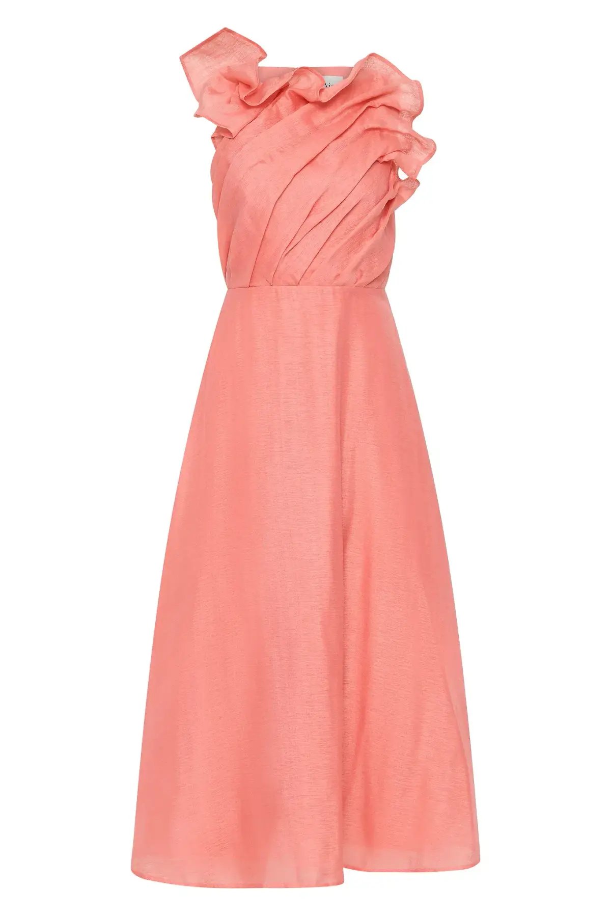 Aje Genesis Midi Dress in Washed Coral Size 14 photo 5