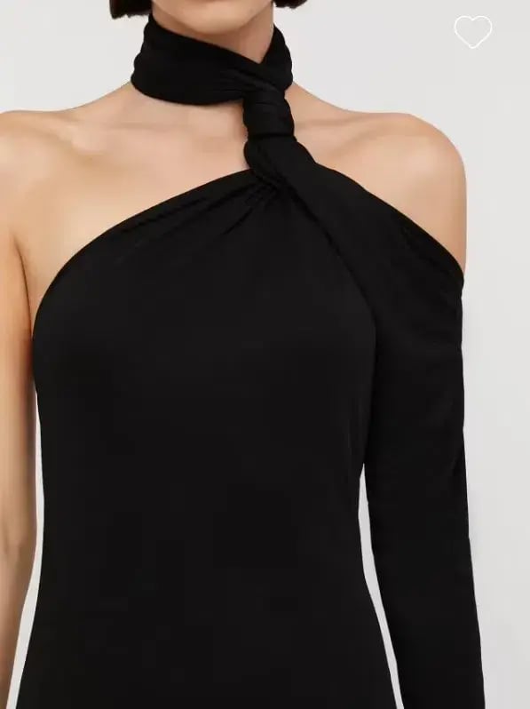 Scanlan Theodore Italian Knit Gown Black Size 12 photo 2