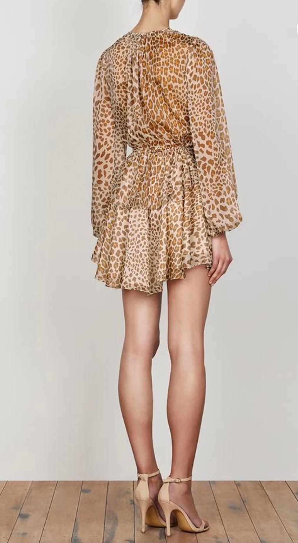 Shona Joy Ghetty Tiered Mini Dress Print Size 10 photo 3