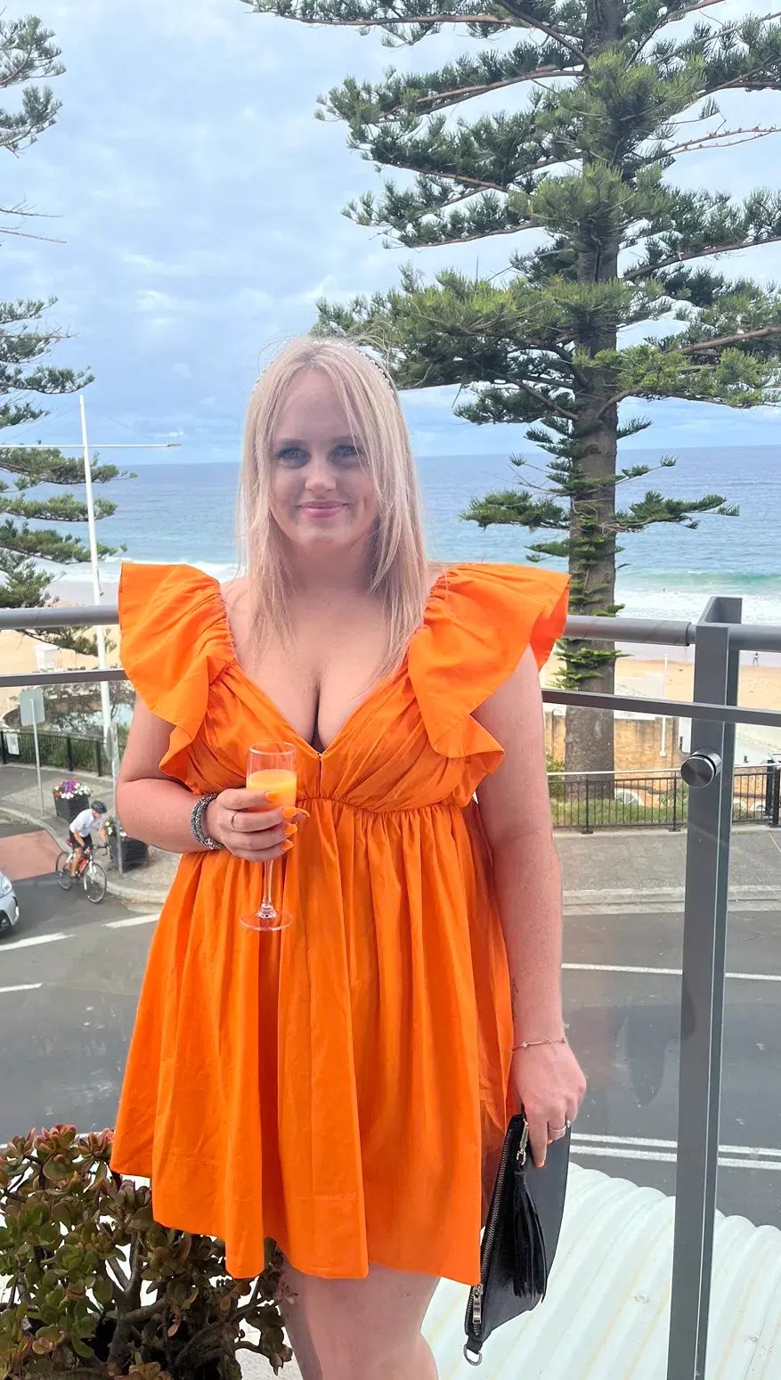 Sheike Bermuda Mini Dress Orange Size 14 / XL photo 3