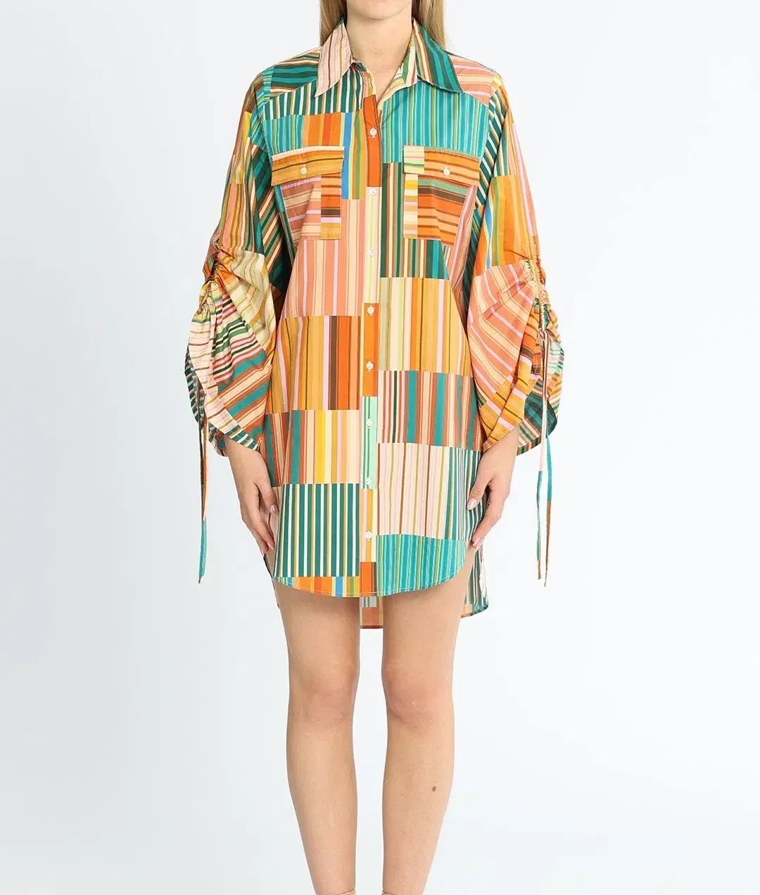 Alemais Sloane Stripe Shirt Dress photo 3