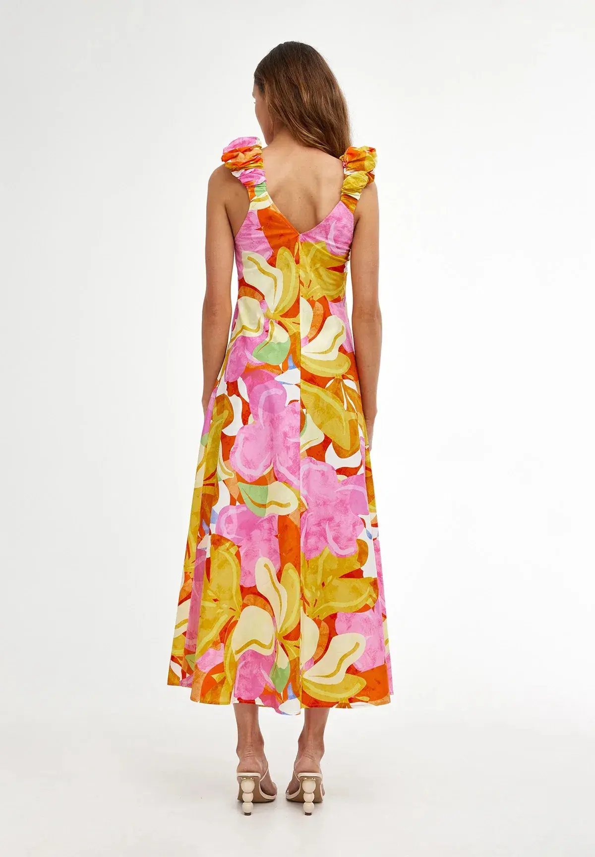Kinney Paloma Midi Dress Capri Abstract Size S / AU 8 photo 3