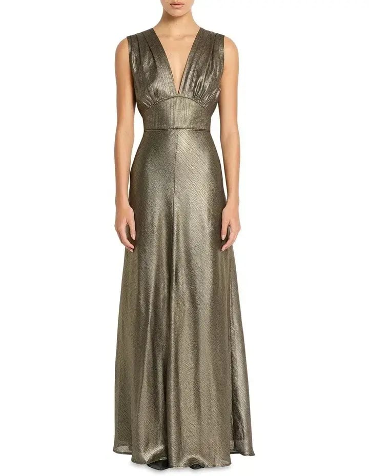 Sass & Bide  Lost In Monaco Dress in Antique Gold Size 16 photo 4
