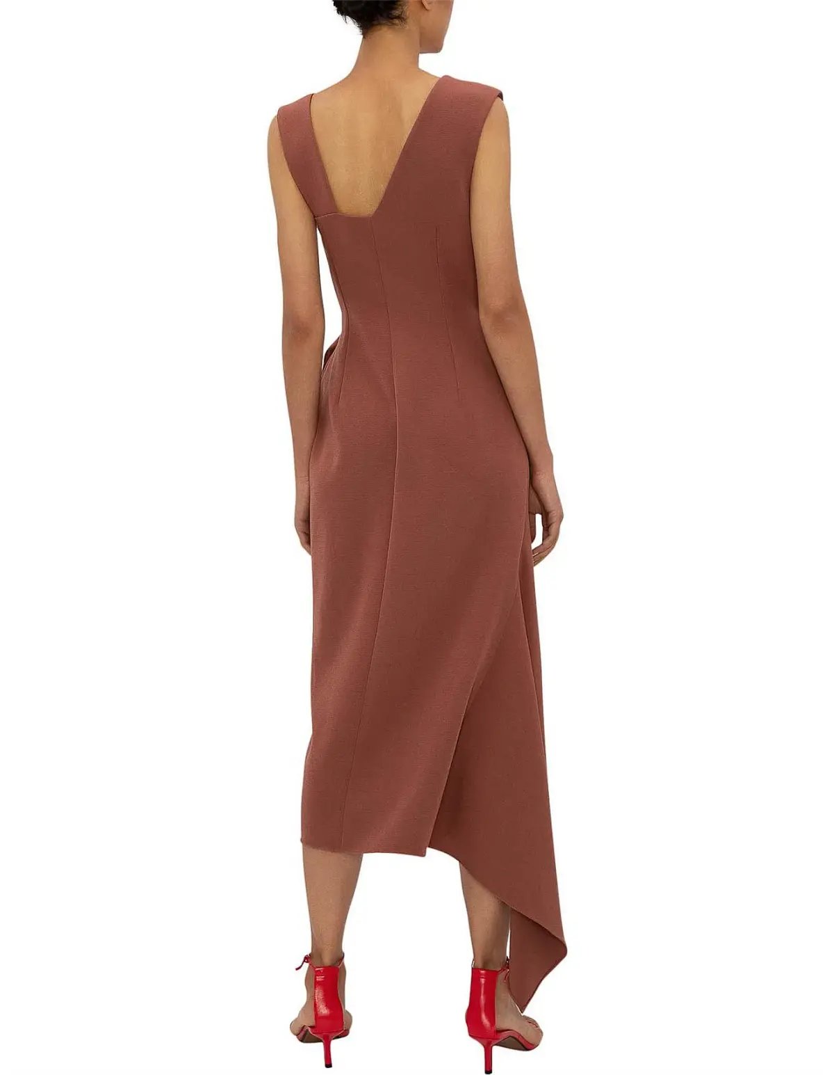 Bianca Spender Copper Chloe Dress Copper Brown Size 10 photo 2