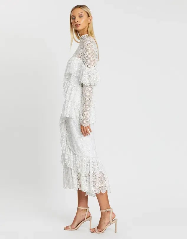 Nicola Finetti Polina Dress White Size 6 photo 4