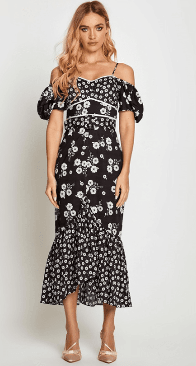 Alice McCall Izabella Midi Dress Floral Size 12 photo 4
