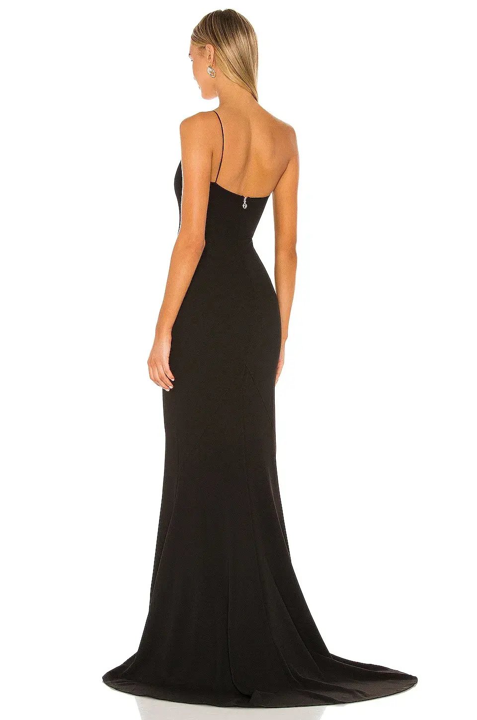 Nookie Jasmine One Shoulder Gown Black Size 8 photo 2