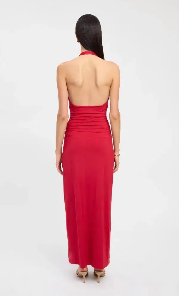 Kookai Brooklyn Maxi Dress Red Size 10 photo 2