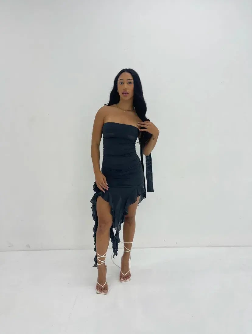 Fanci Club Crime Dress Black Size S/AU 8 photo 2