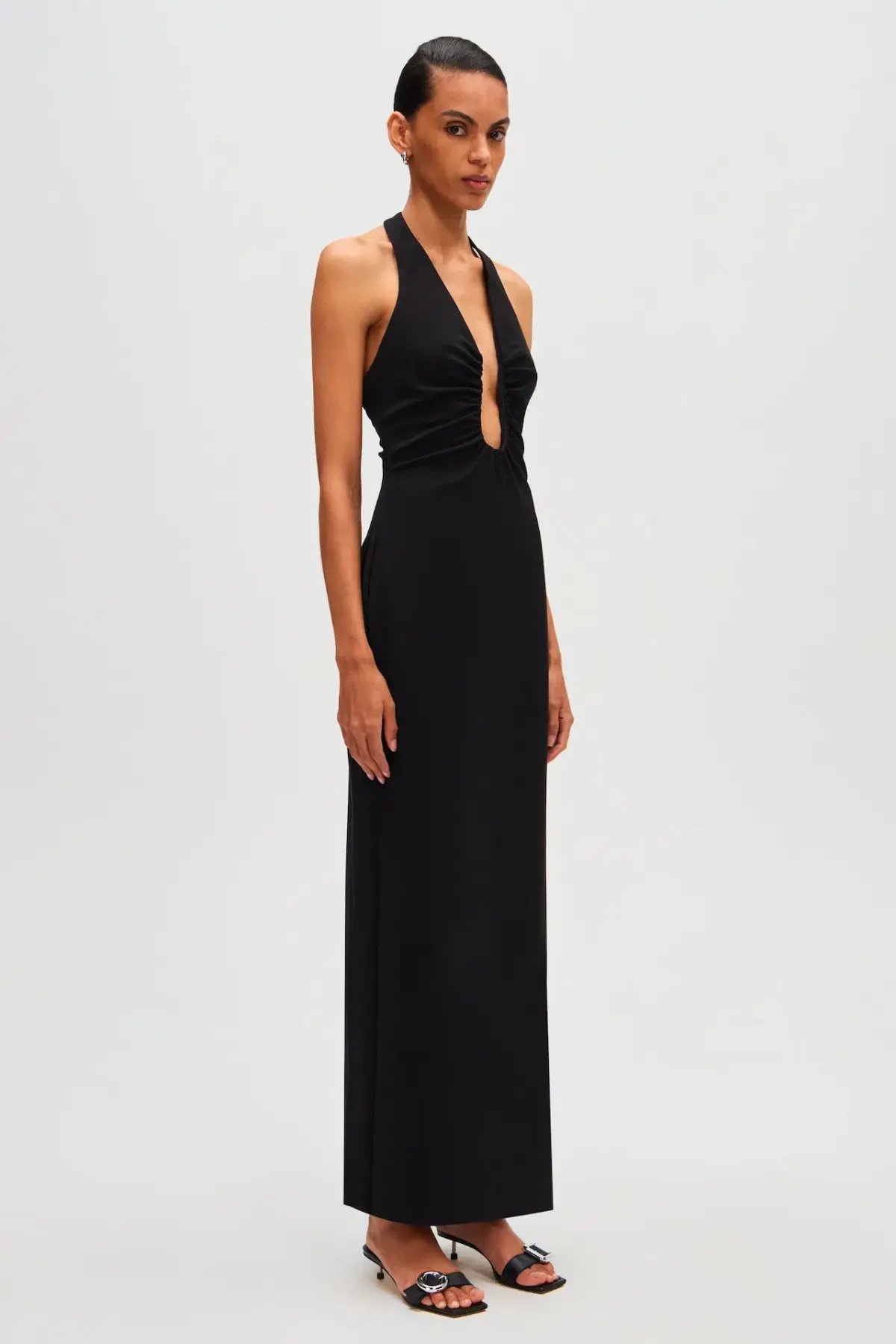 MISHA The Alusia Dress Black Size 12 photo 2