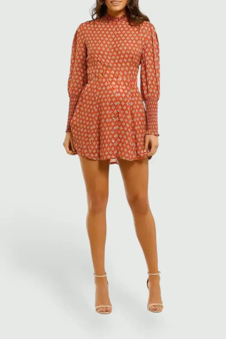 Nicholas Agadir Dress in Marrakech Medallion Saffron Size 8 photo 3