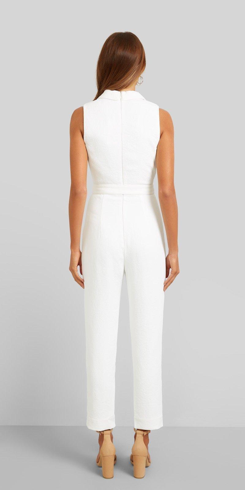 Kookai Valentine Jumpsuit White Size 6 photo 2