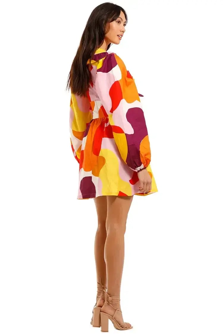 Rebecca Vallance Del Rio Mini Dress Multi Size 6 photo 3