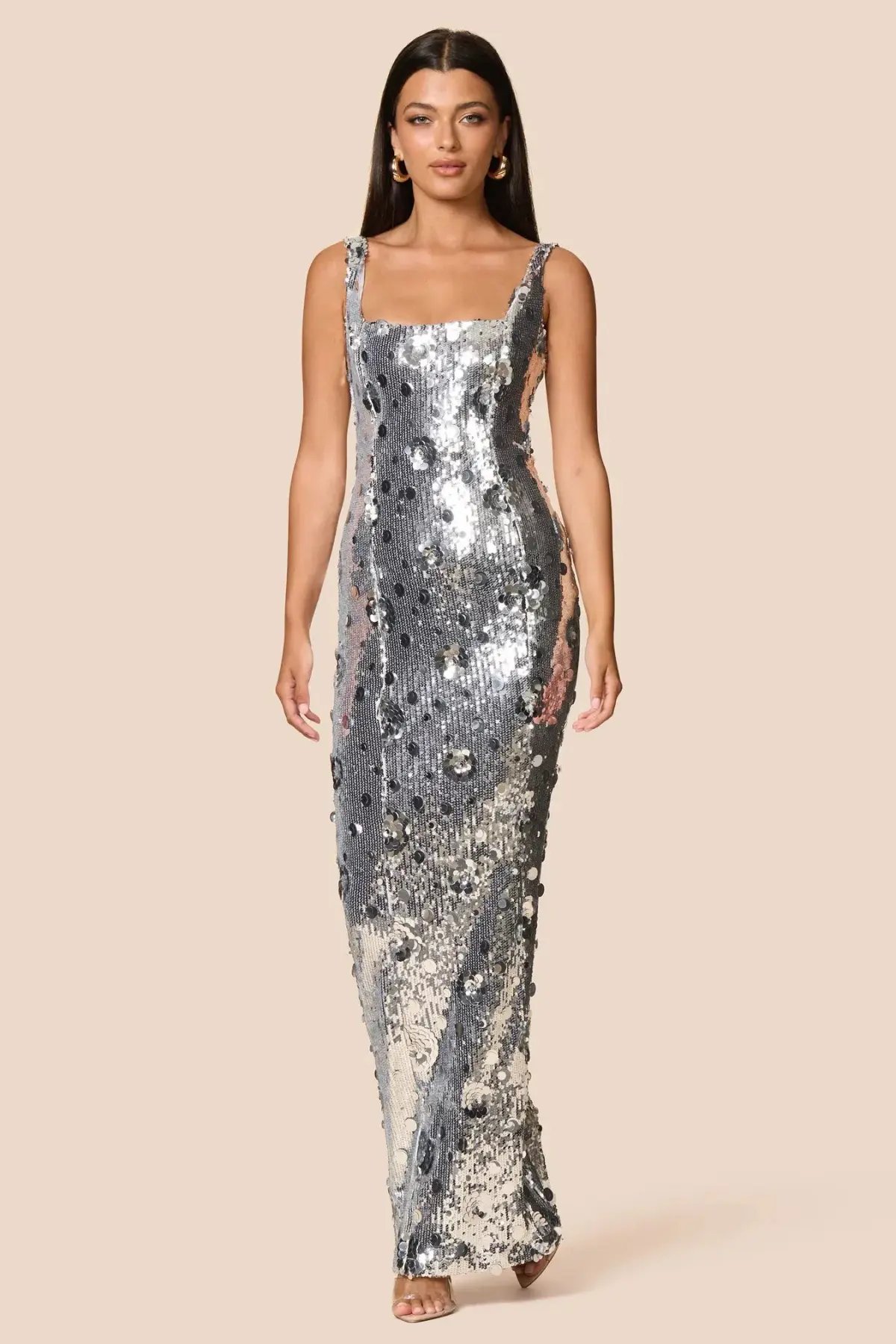 Love Nookie Seraphine Gown in Silver Size M / AU10 photo 4