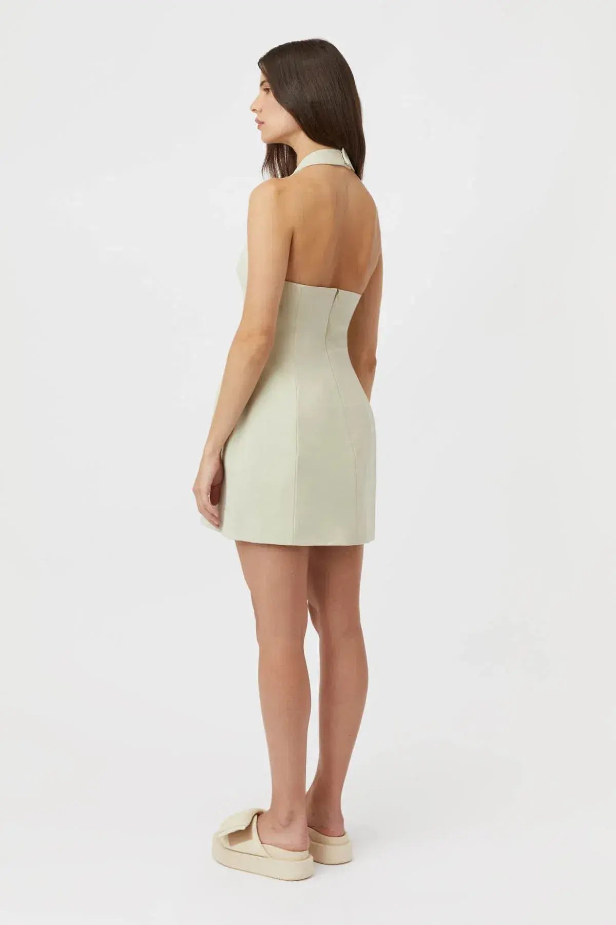 Camilla and Marc Petra Halter Neck Mini Dress in Pistachio Size 8 photo 3
