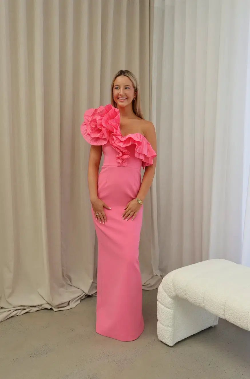 Rebecca Vallance Rosita Gown Shrimp Pink Size AU 8 photo 3