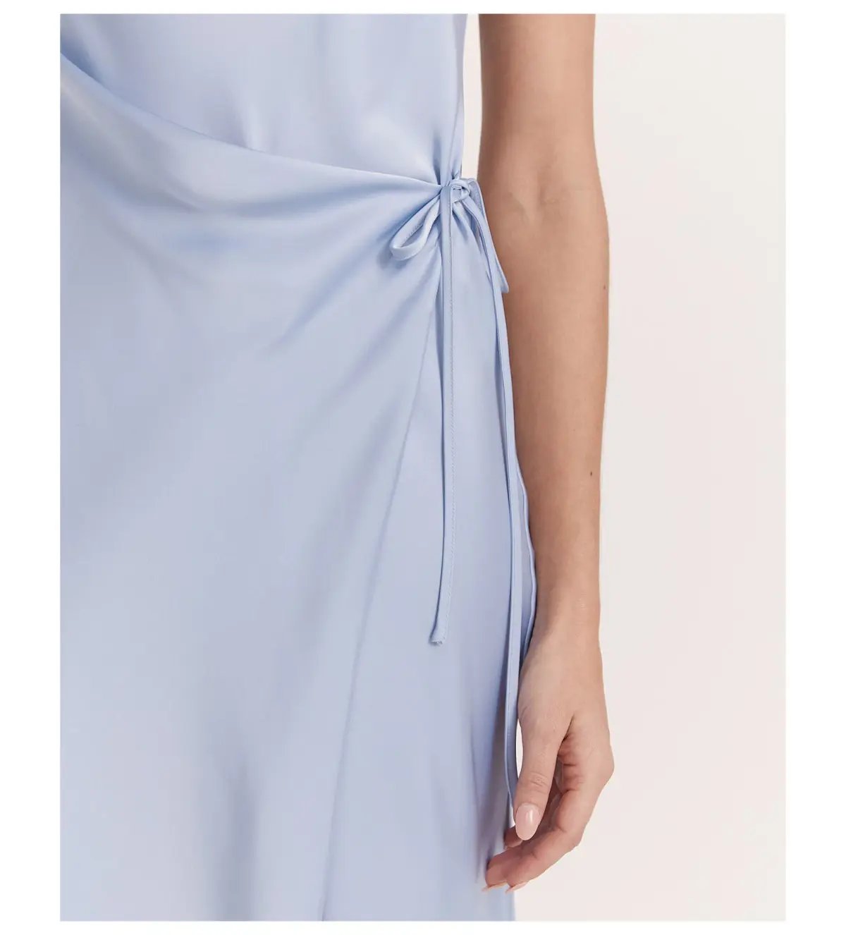 Saba Jayde Wrap Midi Dress in Blue Size AU 10 photo 4