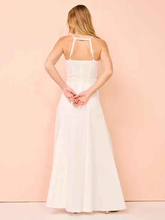 Auteur Studio Sloane Maxi Dress White Size 8 photo 3