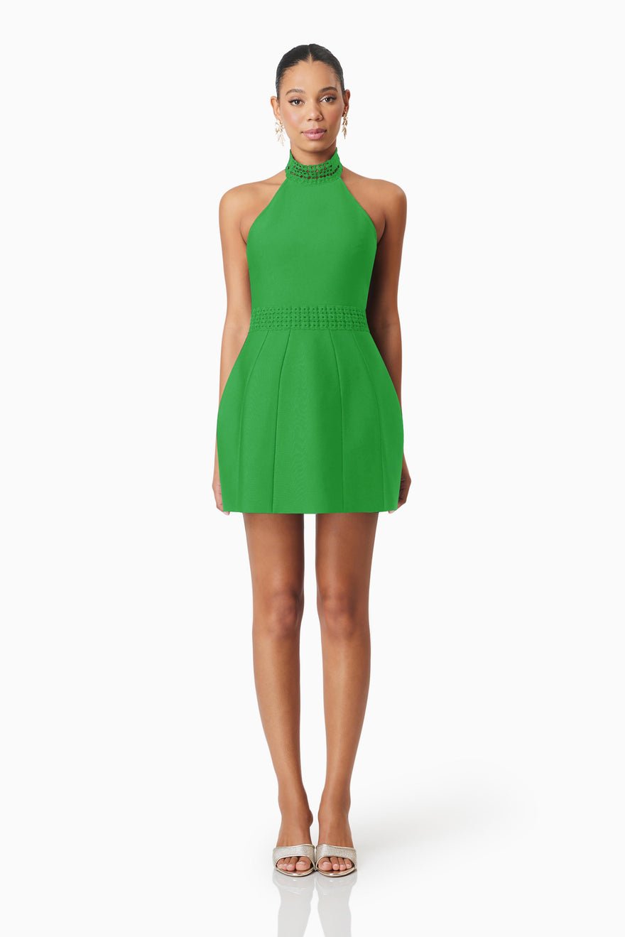 Elliatt Neoma Mini Dress - Kelly Green photo 3