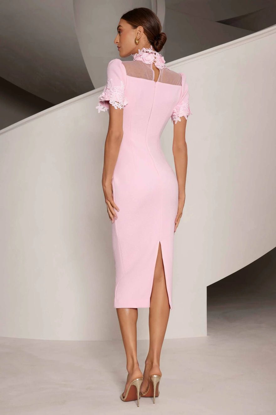 Elle Zeitoune Anne Midi Dress - Pink photo 2