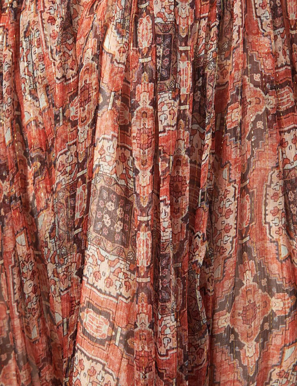Zimmermann Empire Heiress Dress Ochre Konya Size 8 photo 7