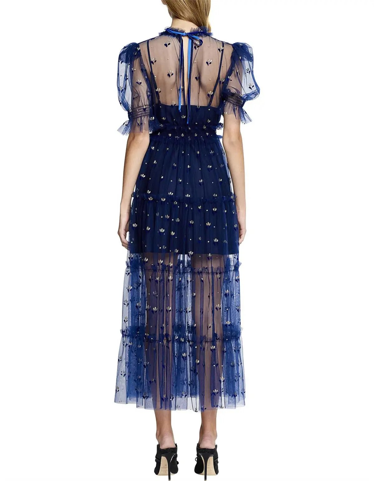Alice McCall Cowboy Tears Midi Dress Blue Size 8 photo 3