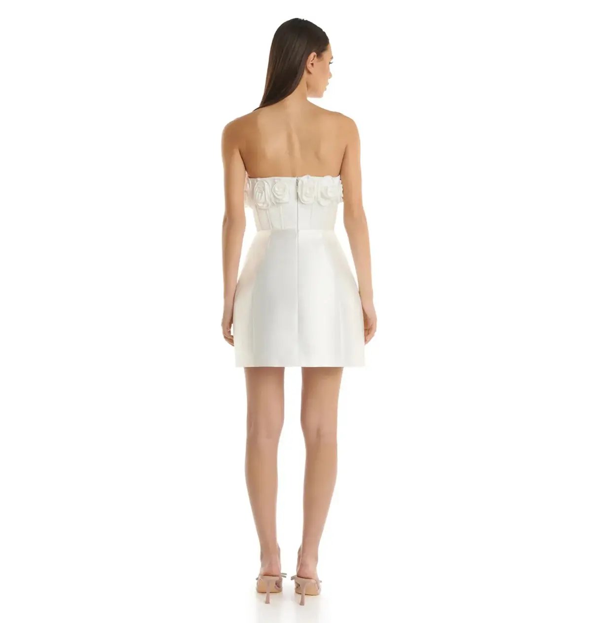 Eliya The Label Tehanni Mini Dress White Size 14 photo 3