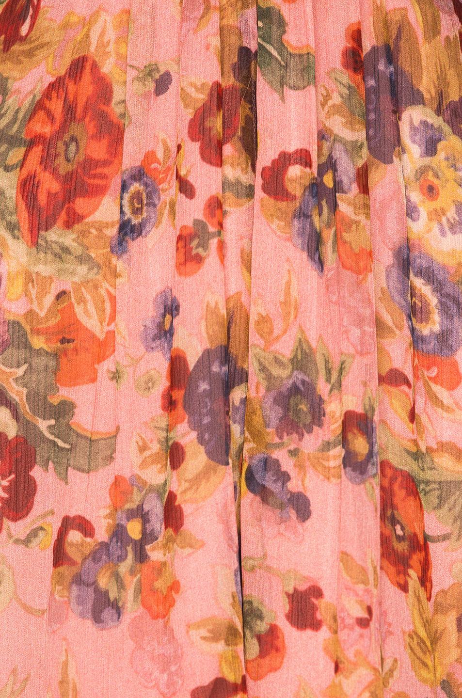 Zimmermann Lovelorn Frill Playsuit Pink Floral Size 8 photo 7