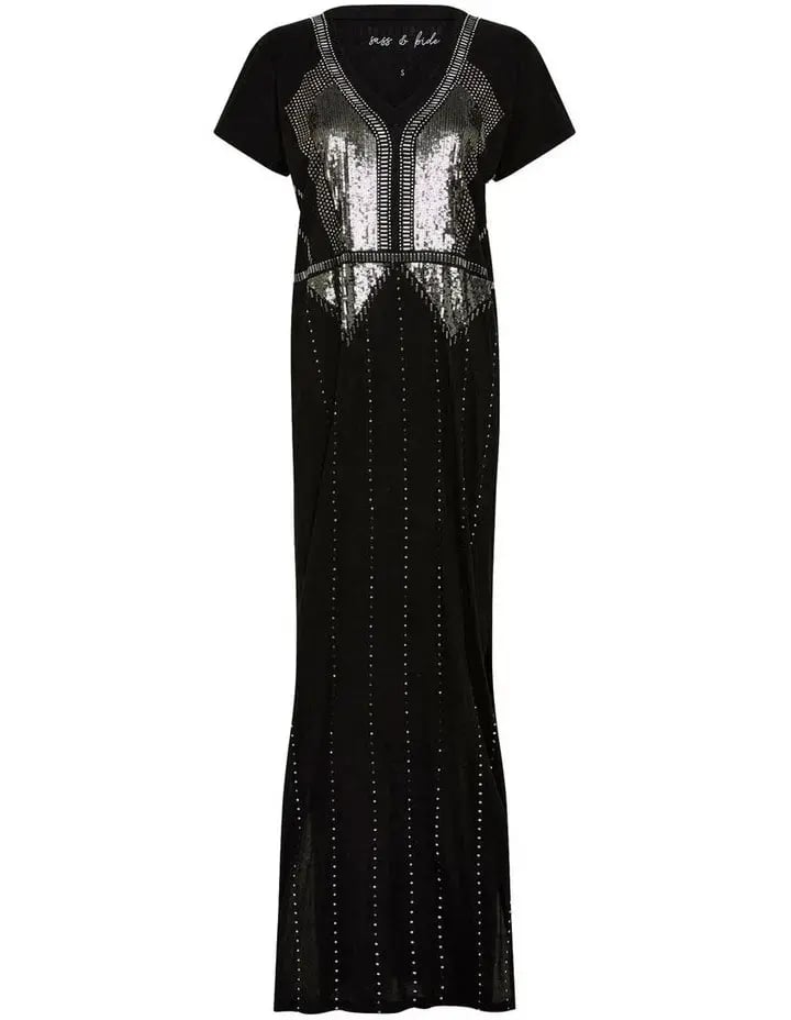 Sass & Bide Crystal Garden Tee Dress Black Size 10 photo 3