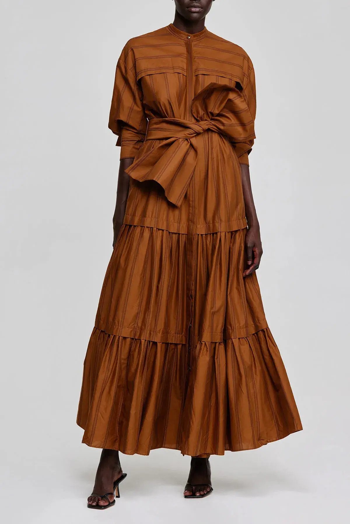 Acler Hugh Maxi Dress Dijon Stripe Size 6 photo 2