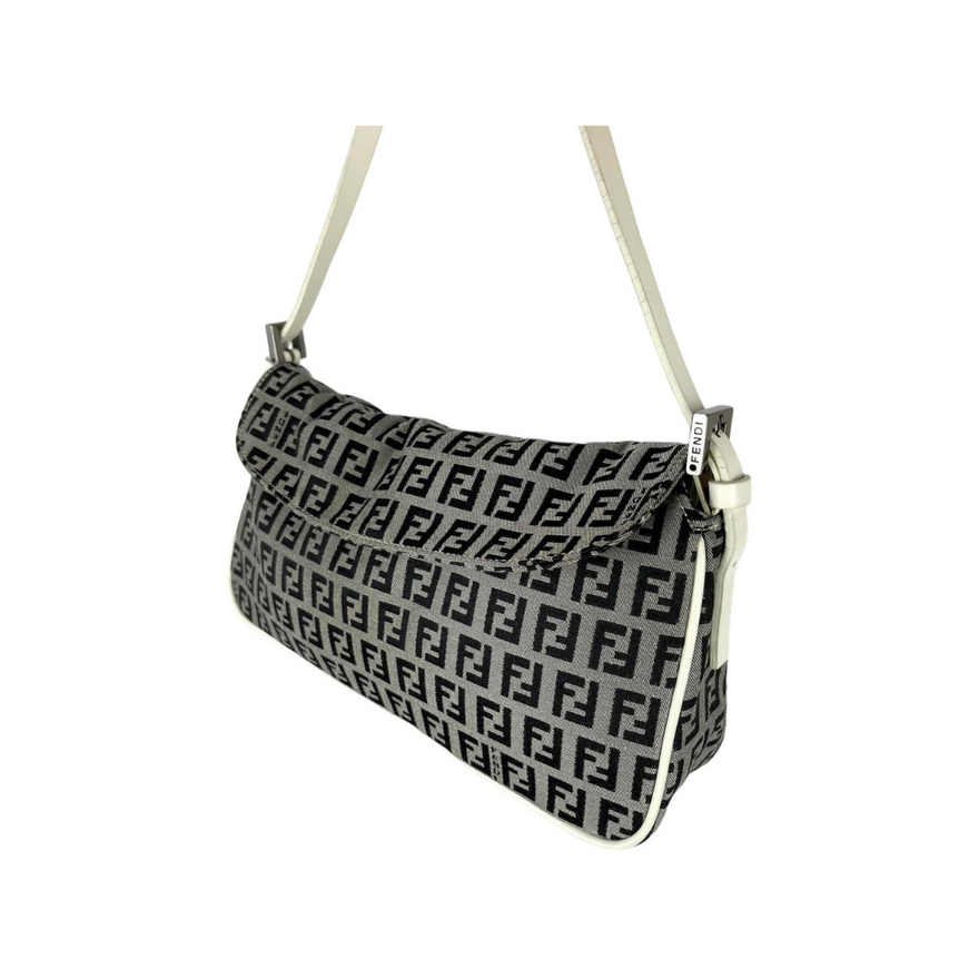 Fendi Grey Monogram Baguette Bag photo 2