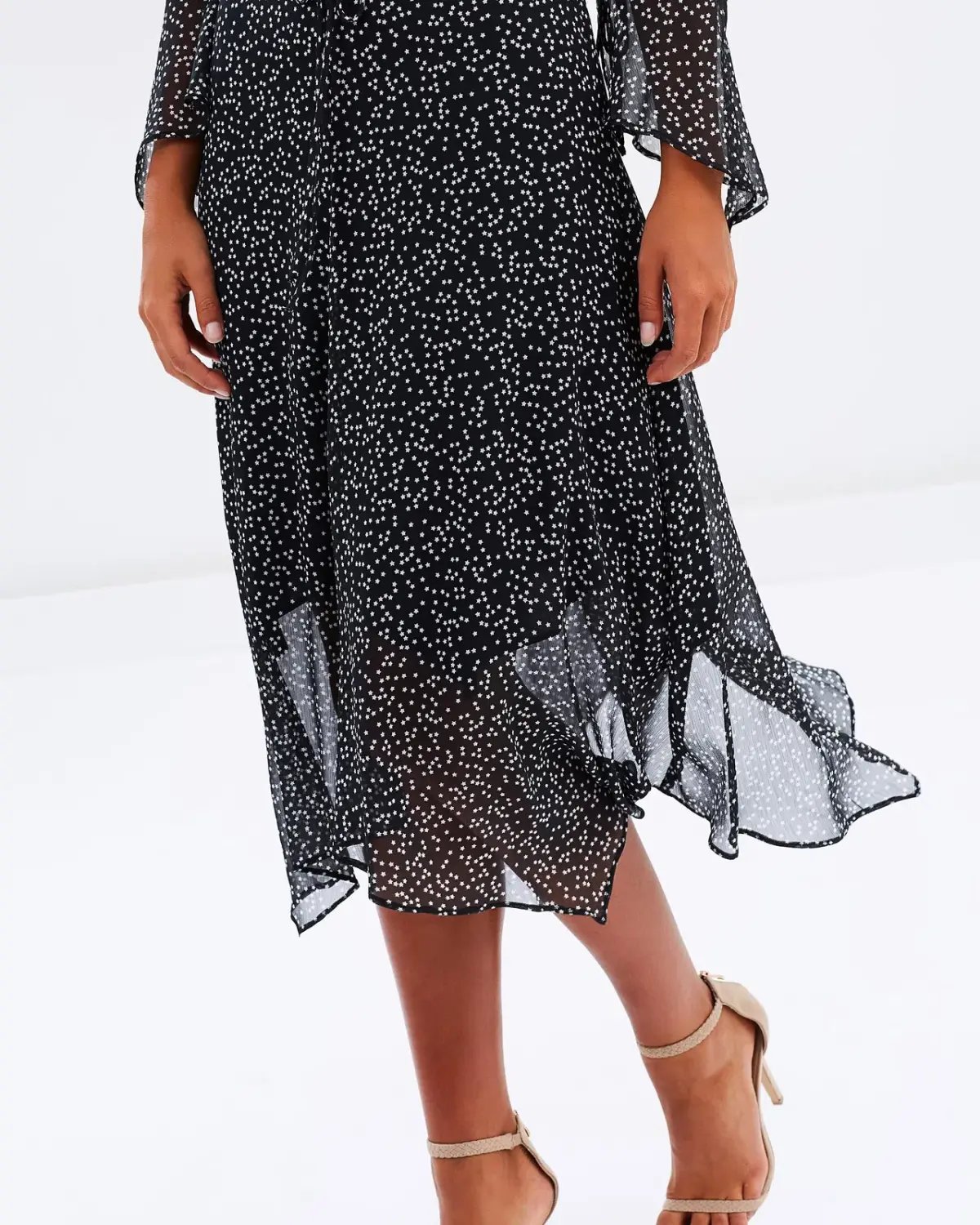 Bec & Bridge Stargazer Midi Dress Black Size 10 photo 4