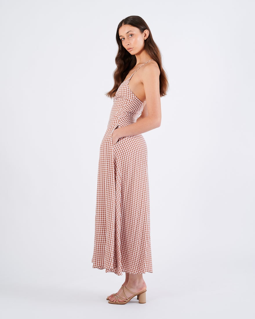 Scanlan Theodore Gingham Strappy Dress photo 3