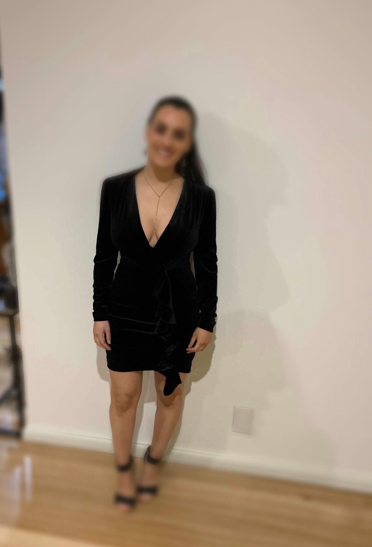 Sheike Phantom Dress Black Size 8 photo 6
