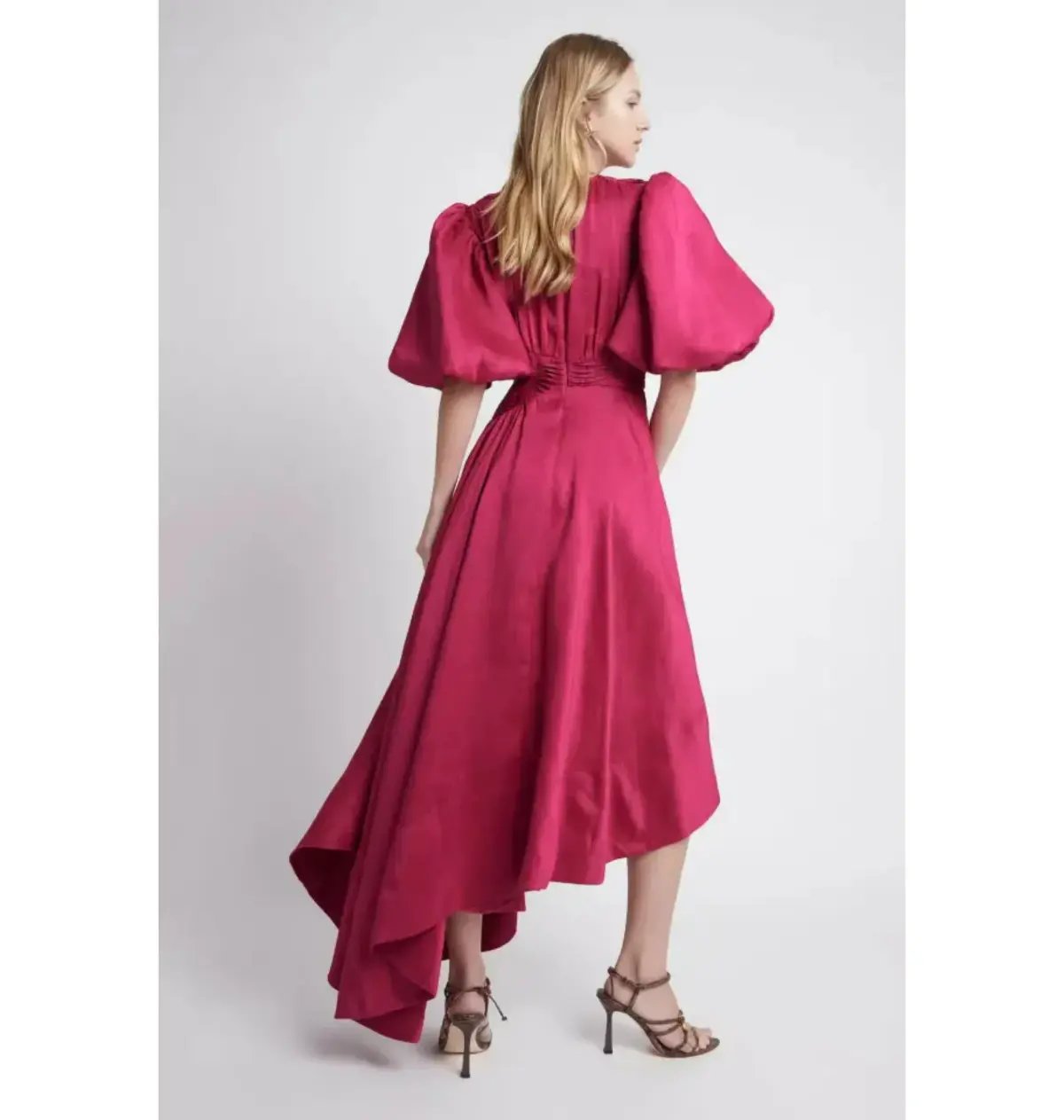 Aje Tidel Tucket Cut Out Midi Dress Pink Size AU 8 photo 2