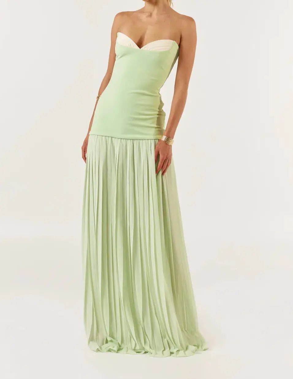 She is OLLÁ Nicolette Maxi Dress Green Size S/ Au 8 photo 2