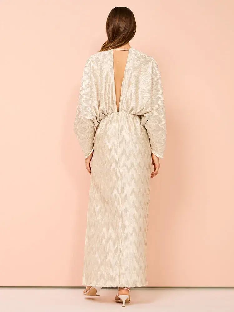 Lidee De Luxe Gown Champagne Maxi Size AU 10 photo 3