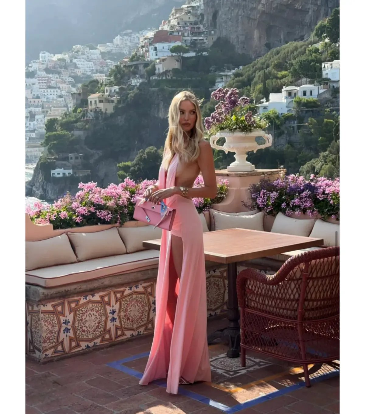 Natalie Rolt Winona Maxi Gown Blossom Pink Size 1 / AU 8 photo 3
