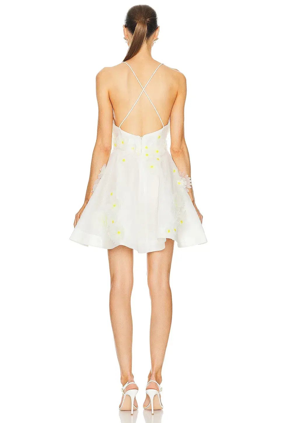 Zimmermann Matchmaker Daisy Mini Dress Ivory Size 2 / AU 12 photo 3