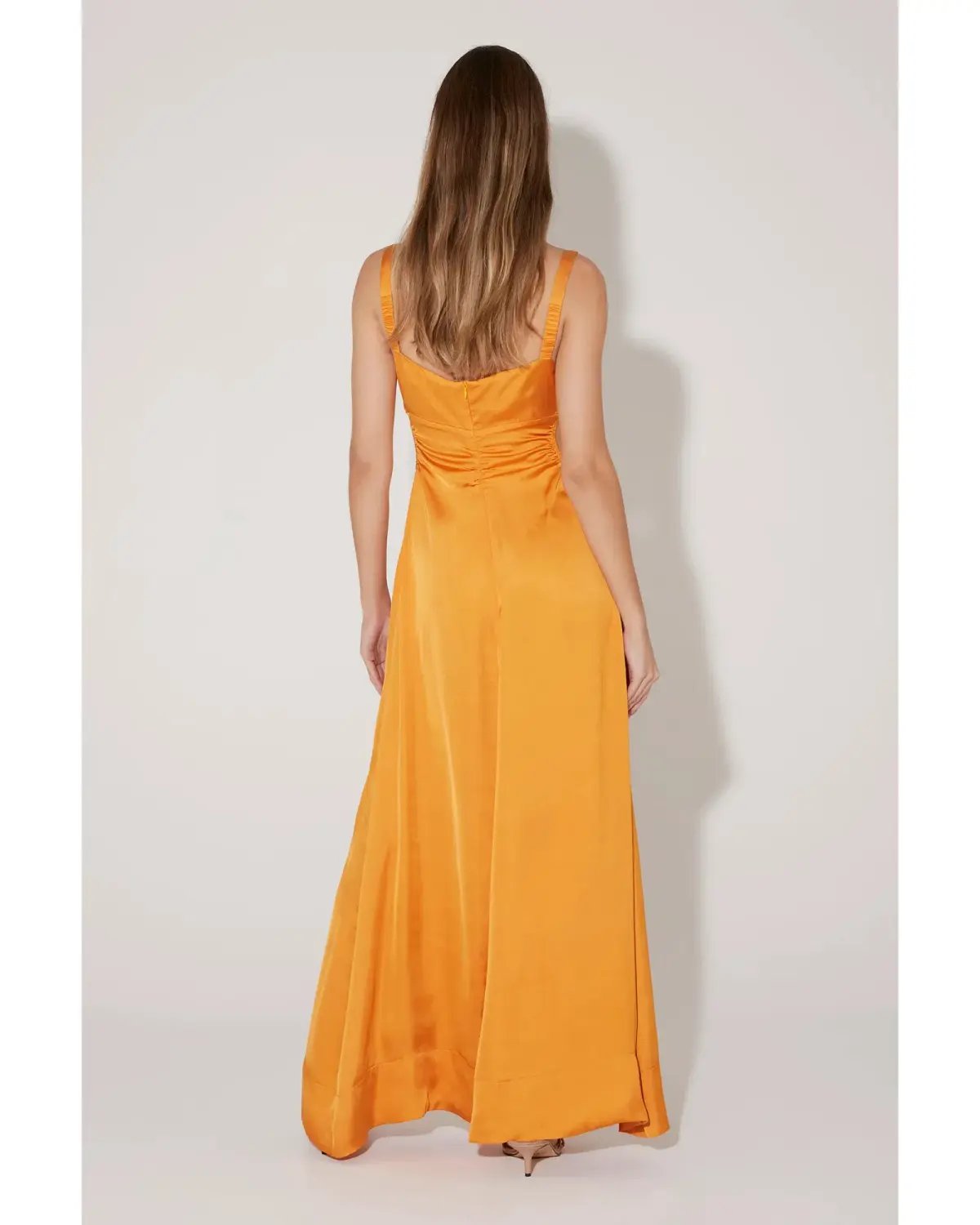 Hansen and Gretel Carlos Maxi Dress in Orange Size Medium / AU 10 photo 2