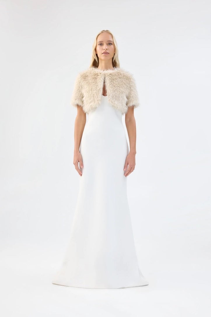 Unreal Fur Wings Balero - Caramel photo 2